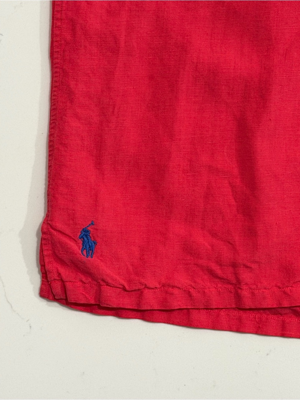 Polo by Ralph Lauren Linen Satin Camp Collar Shirt Men’s Large Coral - Picture 4 of 8